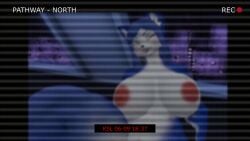 1girls 3d 720p animal_ears animated animated_gif anthro anthro_female blue_eyes blue_fur blue_hair breasts camera_view eyes_closed female female_only fox fox_ears furry furry_female krystal krystal_(dogzeela) large_breasts naked nipples pink_nipples ponytail star_fox vrchat