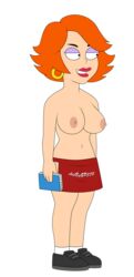 accurate_art_style american_dad big_breasts breasts gina_golddigger gp375 hair nipples red_hair