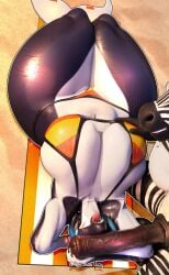 absurd_res anthro aquatic beach big_breasts bikini blue_hair breasts cetacean cleavage clothed clothing curvy_figure dolphin duo equid equine female genitals hair hand_on_breast hand_on_penis hi_res huge_breasts huge_hips huge_thighs male male/female mammal mechanicalstage multicolored_body nude oceanic_dolphin orange_bikini orange_clothing orange_swimwear orca penis penis_on_face public smile smirk stripes swimwear thick_thighs tongue tongue_out toothed_whale two-piece_swimsuit two_tone_body wet wet_body wet_clothing wide_hips zea_nalya zebra