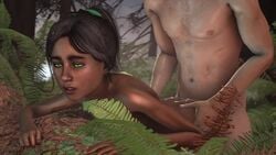 1boy 1girls 3d animated ass bhadra breasts brown_hair dark-skinned_female dark_skin far_cry far_cry_4 female from_behind green_eyes interracial long_hair male no_sound open_mouth outdoor penetration ryb sex source_filmmaker straight vaginal_penetration video young