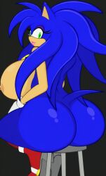 ai ai_assisted ai_generated big_breasts crossgender genderbend genderswap gigantic_ass rule63 rule_63 smile sonic_(series) sonic_the_hedgehog sonic_the_hedgehog_(series) sonic_transformed_(series) sonic_transformed_2 sonique_the_hedgehog tagme venatori