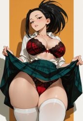 1girls ai_generated boku_no_hero_academia momo_yaoyorozu my_hero_academia tagme