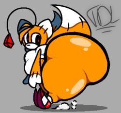 1boy antennae anthro ass belly big_ass breasts chubby chubby_male doll fat femboy fox hips huge_ass hyper hyper_ass large_ass male male_focus male_only mobian_(species) nude nude_male plushie red_eyes sega shortstack sonic_(series) sonic_r sonic_the_hedgehog_(series) stomach tails_doll tdloverx3 thick_thighs thighs weight_gain wide_hips