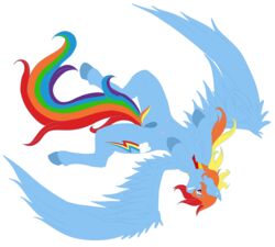 absurd_res annonymouse equine friendship_is_magic hair hi_res horse mammal multicolored_hair my_little_pony nipples pegasus pony pussy rainbow_dash_(mlp) red_eyes straight_hair wings