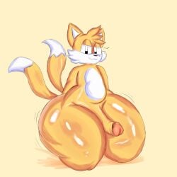 1boy 2_tails anthro ass big_ass blonde_hair canine canine_humanoid erect_penis erection femboy fox furry hips huge_ass hyper hyper_ass large_ass large_penis male male_focus male_only mobian_(species) nude nude_male on_knees penis seductive seductive_look sega sonic_(series) sonic_the_hedgehog_(series) tails_the_fox thick_thighs thighs two_tails white_fur wide_hips yellow_fur yoshuacomoyoshu