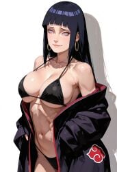 1girls ai_generated akatsuki_(naruto) female female_only hyuuga_hinata long_hair naruto naruto_(series) naruto_shippuden solo solo_female tagme