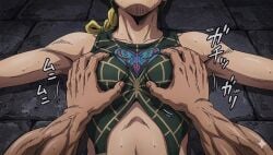 1girls ai_generated belly damsel_in_distress defeated defeated_heroine female female/male female_focus femsub gemini grabbing grabbing_another's_breast grabbing_breasts groping groping_boobs groping_breast groping_breasts ia_generated jojo's_bizarre_adventure jojo_no_kimyou_na_bouken jolyne_cujoh jolyne_kujo knocked_out male male/female maledom/femsub medium_boobs medium_breasts muscular muscular_arms muscular_hands muscular_male passed_out resting sleeping stone_ocean strong_female strong_hands strong_woman sweat sweatdrop sweating unconscious unconscious_female