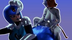 1girl 1girl1futa 2026 3d anthro ass black_fur black_skinsuit blue_body blue_eyes breasts butt buttjob cate_meowdy_(fortnite) cum cum_on_ass digital_media_(artwork) duo ejaculation feline female fortnite fur furry futa_on_female futanari gynomorph/female horny horny_futa huge_ass humanoid humanoid_genitalia looking_at_partner looking_back mega_man mega_man_9 mermaid mermaid_girl nipples no_background nude nude_anthro nude_futa nudity orange_fur robot robot_master samzan_(modeler) splash_woman tagme tail tattoo white_body white_fur white_gloves white_skin