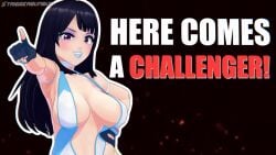 3d animated animated_background animation asian asian_female ass ass_crack ass_jiggle bangs bicep_strap big_ass black_gloves black_hair blender_(software) blue_lipstick blue_nails blush boots bouncing_breasts bouncy breasts cleavage cleavage_cutout colorful_background dancing eyelashes eyeliner eyeshadow female female_focus female_only gloves japanese japanese_female kimiko_nagasawa large_breasts leotard lipstick long_hair looping_animation makeup nail_polish navel original pale-skinned_female pale_skin purple_eyes star_on_body stars_on_ass stars_on_thighs thick_thighs thighhighs thighs triggerbunbun violet_eyes white_boots white_thighhighs wrestler wrestling_outfit