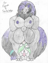 2016 animal_genitalia ass ażula_arktändr balls big_ass big_balls black_fur black_hair blush canine chasey_ultra_beast_goodra cum cum_on_penis dickgirl espinoth floatzel fox fully_sheathed fur futanari green_eyes green_scales grey_fur hair heterochromia horn huge_ass huge_balls hybrid hyper hyper_ass hyper_balls hyper_sheath hyper_thighs intersex jewelry male mammal mustelid nintendo nipples nude penis phenos pokemon pokemon_(species) precum purple_fur purple_hair red_eyes scales sheath sodazel strawberrycremegoodra video_games weasel white_fur zoroark