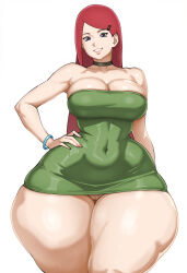 1girls amazon bare_arms bare_shoulders bare_thighs belly big_breasts bimbo blue_eyes bracelet busty child_bearing_hips choker cleavage collar curvaceous curvaceous_female curvaceous_figure curves curvy curvy_body curvy_female curvy_figure curvy_hips dress female female_focus female_only flashing_pussy green_dress hairclip hand_on_hip hi_res high_resolution highres hips hips_wider_than_shoulders hourglass_figure huge_thighs jewelry kushina_uzumaki large_breasts light-skinned_female light_skin lips lipstick long_hair looking_at_viewer makeup mature mature_female mature_woman milf mommy nail_polish nails_painted naruteque naruto naruto:_road_to_ninja naruto_(series) naruto_shippuden no_bra no_panties painted_nails pale-skinned_female pale_skin pink_lips pink_lipstick pink_nail_polish pink_nails pinup pose posing presenting_pussy pussy red_hair shonen_jump short_dress shounen_jump shueisha skimpy skimpy_clothes skimpy_dress skimpy_outfit smile smiling smiling_at_viewer solo solo_female solo_focus standing teeth teeth_showing thick_thighs thighs thunder_thighs tight_clothing tight_dress uzumaki_kushina vagina very_high_resolution voluptuous voluptuous_female weekly_shonen_jump weekly_shounen_jump white_background wide_hips