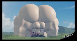 3d arched_back ass_bigger_than_head ass_facing_viewer ass_focus astolfo astolfo_(fate) balls ballsack big_penis big_thighs bottom_heavy bottomless bubble_ass bubble_butt city_destruction cityscape cum cum_drip destruction facing_viewer fate/grand_order fate_(series) giant_femboy giant_male leaking leaking_cum leaking_penis macro_male meaty_ass meaty_thighs no_pants pantless pants_off penis penis_focus penis_out porboro roblox robloxian shirt_only terra_macro top_only turnip