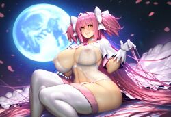 ai_generated curvy curvy_body curvy_female curvy_figure dreson ecchi huge_breasts lingerie madoka_kaname mature_female puella_magi_madoka_magica ultimate_madoka wide_hips