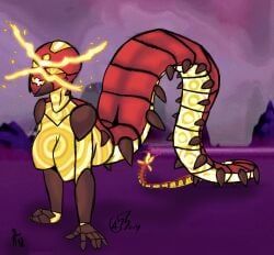 anthro arthropod big_breasts breasts centiskorch female female_only giantess gigantamax_centiskorch gigantamax_pokémon hi_res pokémon_(species) pokemon radiet tagme