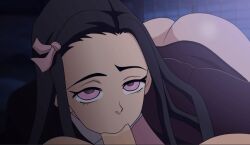 1boy 1girls big_ass big_breasts big_penis blowjob demon_slayer faceless_male female kamado_nezuko kimetsu_no_yaiba male male/female nezuko nezuko_kamado solodusk57