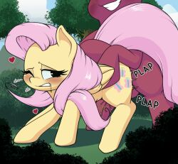 blush cutie_mark duo equid equine feathers female female_penetrated feral feral_on_feral feral_penetrated feral_penetrating feral_penetrating_feral fluttershy_(mlp) four-pundo friendship_is_magic hair hasbro heart hi_res horse male male/female male_penetrating male_penetrating_female mammal moan my_little_pony onomatopoeia outside outside_sex pegasus penetration penile penile_penetration pink_hair pony red_body sex sound_effects text wings yellow_body yellow_feathers