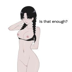 1girls 2d 2d_(artwork) absurd_res areola areolae arm_behind_back arm_behind_head ass bare_arms bare_ass bare_back bare_breasts bare_legs bare_midriff bare_shoulders bare_thighs big_ass big_breasts big_butt black_eyes black_hair bottomless bottomless_female bra bra_down braid braided_hair braided_twintails breasts bubble_ass bubble_butt butt chest cleavage clothes clothing completely_nude completely_nude_female curvaceous curvy curvy_female curvy_figure dark_hair dat_ass digital_drawing_(artwork) digital_media_(artwork) embarrassed embarrassed_nude_female english_text exposed exposed_ass exposed_breasts exposed_nipples exposed_pussy exposed_shoulders exposed_torso eyebrows eyebrows_visible_through_hair eyelashes eyelashes_visible_through_hair fashik fat_ass female female_only fit fit_female front_view functionally_nude glistening glistening_body goth goth_girl hi_res hips human human_only light-skinned_female light_skin looking_away looking_to_the_side makeup mascara naked naked_female navel nipples nude nude_female pale-skinned_female pale_skin pose posing presenting presenting_breasts presenting_pussy pussy seductive seductive_look shiny shiny_breasts shiny_hair shiny_skin shy slim_waist smooth_skin solo_female solo_focus standing tagme talking talking_to_viewer teenager text the_addams_family thick_thighs thighs topless_female topwear topwear_down twintails upper_body wednesday_(netflix) wednesday_addams white_background wide_hips young