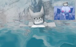 1girls 3d big_breasts breasts female female_only furry gray_fur in_water kaiju_paradise ocean partially_submerged partially_underwater_shot pink_nipples pink_pussy pussy roblox roblox_game self_upload shark shark_tail shork_(kaiju_paradise) shorks_(kaiju_paradise) skinny_dipping solo swimming underwater uwu_cat_(artist) water white_belly