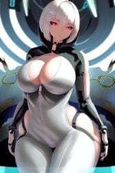 1girls ai_generated curvaceous curvy holaraai huge_ass huge_breasts original original_character short_hair thick_thighs valentxne white_hair