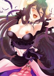 albedo_(overlord) clothed_female_nude_male clothed_sex nipples overlord_(maruyama) penis pussy rurukichi succubus vaginal_sex