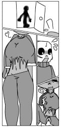 big_breasts bisexual breast_press cross_sans cross_sans_(fan_character) nightmare_sans nightmare_sans_(fan_character) sans