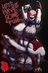 1futa anthro big_ass big_breasts black_background bodysuit bulge bulge_through_clothing casual casual_nudity clothed costume dialogue digital_media_(artwork) five_nights_at_freddy's five_nights_at_freddy's:_security_breach furry futa_only futanari hands_behind_head huge_ass huge_balls huge_breasts huge_bulge huge_cock hyper_bulge hyper_penis looking_at_viewer masturbation nipples_visible_through_clothing penis precum presenting_penis rabbit red_eyes red_sclera ribbon slushiebest solo squatting steam stitches sweat teasing thick_thighs useless_clothing vanny_(fnaf) venus_body venus_futa visible_penis_shape watermark