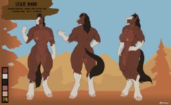 anthro ass black_mane black_tail breasts brown_body brown_eyes clydesdale draft_horse equid equine female front_view genitals greasymojo hands_on_hips hi_res hooves horse leslie_ward_(spyglass8) mammal mane markings model_sheet multiple_poses muscular muscular_anthro muscular_female nipples pose pussy rear_view side_view solo tail warm_colors white_markings