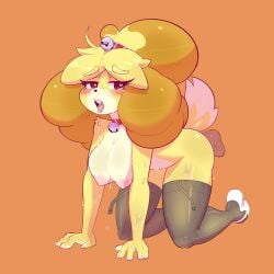 isabelle (animal crossing) from animal crossing by vixycore