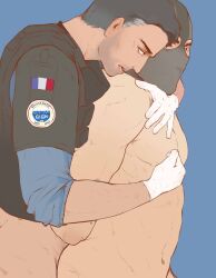 2boys anal angry artist_request bound bound_wrists clothed_male doc_(rainbow_six) french french_flag gay gloves lion_(rainbow_six) looking_back male_only masked masked_male nude_male pinching_nipples questionable_consent rainbow_six rainbow_six_siege uniform yaoi