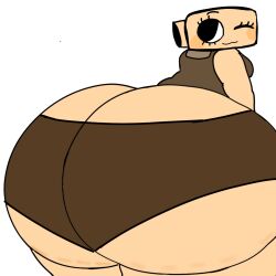 ass at booty curvy cute dandy's_world dandys_world dinosaur enormous face fat fossil giant horny looking scared sexy shelly_(dandy's_world) thick thighs viewer viewer_pov wants_to_fuck winking_at_viewer