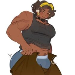 1nonbinary big_ass big_thighs buff bulge crocodilesad muscular nonbinary venture