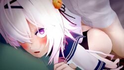 1boy 1girls 3d 3d_(artwork) 3d_animation 3d_model against_wall animated cat_ears cat_girl classroom cum cum_in_pussy cum_inside filian_(vtuber) indie_virtual_youtuber indoors light-skinned_female light-skinned_male light_skin no_sound purple_eyes rindo_(vrchat) standing_sex tagme uncensored video virtual_youtuber vrchat white_hair