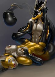 dragon feline female latex_(artist) male mammal rubber