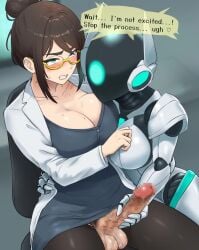 1futa 1girls 4:5 a-dam ahe_gao android android_girl animated assertive_female assisted_masturbation black_pantyhose blue_eyes blush breasts brown_hair brown_pantyhose censored chair cleavage clenched_teeth clothed clothing coat collarbone cum dress drooling ejaculation english_text erection eyewear female female_pubic_hair femdom futa_focus futa_on_female futa_with_female futanari futanari_masturbation futasub glasses green_eyes hair_bun handjob handjob_domination humanoid_robot intersex joints lab_coat large_breasts large_penis light_skin long_sleeves long_video longer_than_one_minute mechanical_arms mole mole_on_breast mole_under_eye mosaic_censoring mostly_clothed office_chair open_clothes open_coat orgasm orgasm_face pantyhose penis pubic_hair robot robot_girl rolling_eyes saliva semen semi-rimless_eyewear short_dress single_hair_bun sitting sound speech_bubble sweat swivel_chair teeth testicles text torn_clothes torn_pantyhose trembling under-rim_eyewear veins veiny_penis vertical_video video white_coat yellow-framed_eyewear 亜dam
