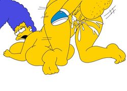 alternate_breast_size big_ass big_breasts big_penis breasts cum huge_balls huge_breasts marge_simpson maxtlat milf nude penis sex the_simpsons