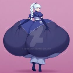 weiss schnee from rwby by nerdlord1