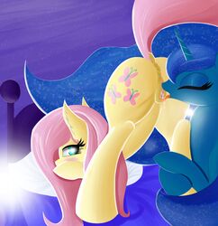 2016 abstract_background anatomically_correct anatomically_correct_pussy animal_genitalia animal_pussy anus ass bed blue_eyes blue_fur blue_hair blush closed_eyes cunnilingus cutie_mark duo equine equine_pussy female feral fluttershy_(mlp) friendship_is_magic fur hair horn horse looking_back mammal my_little_pony oral pillow pink_hair pony princess_luna_(mlp) pussy pussy_juice sex tongue tongue_out twiren unicorn vaginal_penetration western_art yellow_fur yuri