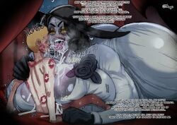 1boy 1girls 2d absurd_res alcina_dimitrescu bbw big_ass big_breasts blonde_hair breedable_hips capcom chubby chubby_female comic cum dialogue dominant_female embo english_text ethan_winters giantess huge huge_ass huge_breasts huge_thighs kiss_mark kiss_marks large_ass large_breasts larger_female lips lipstick lipstick_mark lipstick_on_body lying lying_on_stomach making_out massive_ass massive_breasts massive_butt massive_thighs mesmerizing_ass milf mini_giantess monster_girl muscular_female older_female paizuri plump resident_evil resident_evil_8:_village saliva saliva_trail size_difference smaller_male taller_female text thick_thighs thighs voluptuous voluptuous_female wide_hips