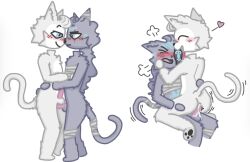anal anal_sex angry angry_sex anthro ass balls bandage bandaged_chest bandaged_ear bandaged_leg bandaged_tail belly black_nose blue_eyes blush bodily_fluids closed_eyes cowgirl_position cum cum_in_ass cum_inside d'arktanyan_(the_battle_cats) d'artanyan_(the_battle_cats) domestic_cat duo ejaculation embarrased_horny embarrassed embarrassed_male eye_contact eye_patch eye_scar eyewear facial_scar felid feline felis fluffy from_front_position frottage fur fur_markings genital_fluids genitals glowing glowing_markings grey_body grey_fur hair hand_on_back hand_on_butt hand_on_cheek happy happy_sex head_tuft heart_symbol hi_res holding_another long_hair looking_at_another male male/male mammal markings moan multiple_poses multiple_positions nobuddy nude nude_male on_bottom on_lap on_top open_mouth orgasm pawpads paws penetration penile penile_penetration penis penis_in_ass penises_touching pose rubbing_penis scar sex short_hair sitting sitting_on_another sitting_on_lap smile solo standing tail tail_motion tailwag the_battle_cats tuft white_belly white_body white_fur yelling