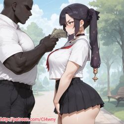 mona (genshin impact) from genshin impact by cl4wny