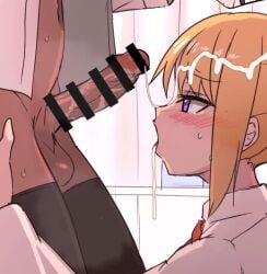 1futa 1girls anime bangs blonde_female blonde_hair blowjob blush censor_bar censored cum cum_in_hair cum_in_mouth cum_inside cum_on_hair cumshot cute deepthroat deepthroat_no_hands duke_shiwa ejaculating_cum ejaculating_in_mouth ejaculation erection female futa_on_female futanari longer_than_30_seconds medium_penis ponytail ponytail_female shiwa_kou sound sucking_dick sucking_penis tagme video