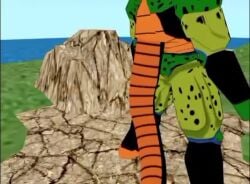 3d absorbed absorption_vore animated assimilation cell_(dragon_ball) cell_vore crossover dragon_ball dragon_ball_z female imminent_vore muffled_screaming naruto sakura_haruno scared screaming semi-perfect_cell sound tagme tail_bulge tail_vore tsunade video vore yugerov