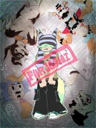 3:4 ambiguous_gender anthro biped bottomwear canid canine canis character_name clothing collar dildo domestic_dog ear_hat erection fellatio female five_nights_at_freddy's fnaf footwear freddy_(fnaf) fujoshi fungus genitals green_hair hair harness hat hat_over_eyes headgear headwear hi_res homomancer male_wearing_strapon mammal multiple_images mushroom oral pants pattern_clothing pattern_hat pattern_headgear pattern_headwear penile penis scalie scottgames sex sex_toy sharp_teeth shoes sketchy small_hat sneakers solo spiked_harness spikes standing strap-on strapon striped_clothing striped_hat striped_headgear striped_headwear stripes teeth text tic_tac_toe top_hat zipper
