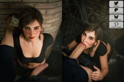 3d blowjob brown_hair currysfm ellie_(the_last_of_us) ellie_williams fellatio female female_focus light-skinned_female light-skinned_male male pov pov_eye_contact prostitute prostitution sex tagme the_last_of_us the_last_of_us_2