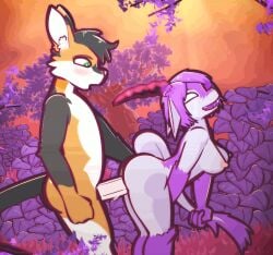 2d_animation adobe_animate_(artwork) ambiguous_penetration animated anthro anthro_on_anthro anthro_penetrated anthro_penetrating anthro_penetrating_anthro areola bent_over biped black_body black_fur black_hair blush bouncing_breasts breasts breath calico_cat claws digital_media_(artwork) domestic_cat duo fangs felid feline felis female female_anthro female_penetrated fish from_behind_position fur grass grinion hair hip_grab horn hunter_(hhdrawer) leaf loop male male/female male_anthro male_penetrating male_penetrating_female mammal marine nipples open_mouth open_smile orange_body orange_fur outside_sex panting penetration penile penile_penetration pink_areola pink_nipples plant purple_body purple_fur purple_hair purple_leaves red_grass ripples sex short_playtime skashi95 smile standing standing_sex tail tail_grab teeth white_body white_fur