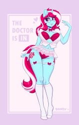 absurd_res anthro black_eyeliner blue_body bottomwear bra camel_toe cameltoe clothed clothing cutie_mark dandy_(artist) equid equine eyebrow_through_hair eyebrows eyeliner eyeshadow eyewear fan_character female footwear glasses hair hasbro hi_res horn knee_highs knee_socks legwear makeup mammal miniskirt multicolored_hair multicolored_tail my_little_pony mythological_creature mythological_equine mythology open_clothing open_shirt open_topwear panties pink_eyeshadow pink_hair pink_tail pussy red_bra red_clothing red_hair red_panties red_tail red_underwear shirt skirt socks solo sugar_lace_(oc) tail topwear translucent translucent_bottomwear translucent_clothing translucent_hair translucent_skirt underwear unicorn white_hair white_tail