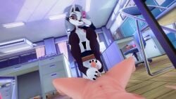 1boy 1girls 3d 3d_animation animated canid canine cum femdom foot_fetish footjob helluva_boss loona_(helluva_boss) tagme video yukihawa2000