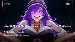 3$_patreon ahe_gao ai_generated android beanie_hat blush bodysuit condom cowgirl_position cum cum_drip cum_in_pussy cum_on_body cum_on_breasts cum_on_face dildo drone drooling female glowing_eyes heart-shaped_pupils heart_pupils highres huge_breasts huge_dildo latex long_hair long_tongue murder_drones nipples paizuri patreon patreon_hidden_shards penis pov purple_eyes purple_hair pussy rec recording reverse_cowgirl_position riding robot robot_girl rolling_eyes screen_eyes selfie sex skin_tight straddling tears text titjob tongue_out torn_clothes used_condom uzi_doorman vaginal_penetration white_bodysuit worker_drone you_won
