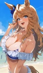 1girls ai_generated animal_ears anthropomorphization artist_request eyes female gold_city_(umamusume) hair legs skin tagme umamusume umamusume_pretty_derby young