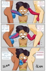 1girls 2022 2futas 3_panel_comic amphibia anne_boonchuy balls_slapping_face bending_penis blightstar bondage brain_fuck dialogue ear_fuck ear_penetration english_text female forced futanari impossible_fit intersex large_breasts magic_penis marcy_wu old_art sasha_waybright small_breasts speech_bubble tagme threesome veiny_penis